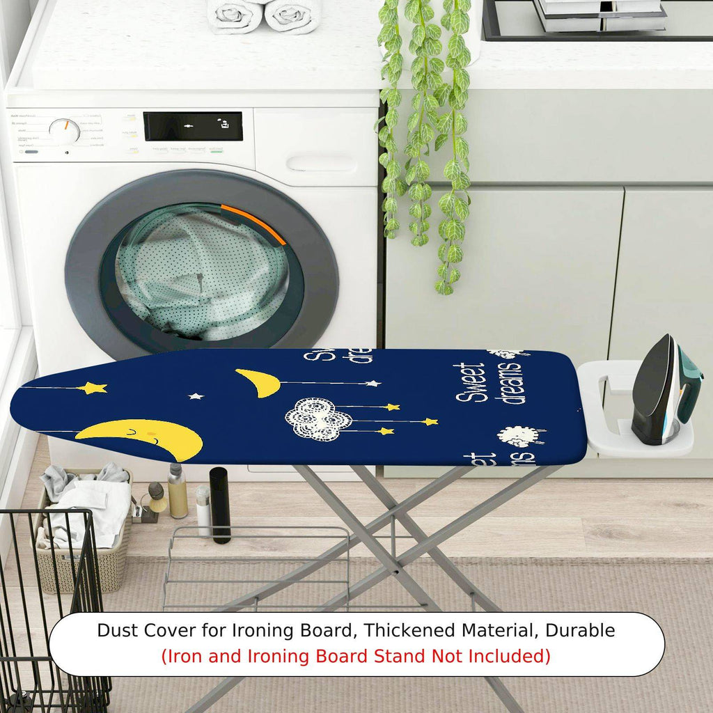 1-Piece Moon Star Sweet Dream  Ironing Board Cover, Universal Size, Without Board