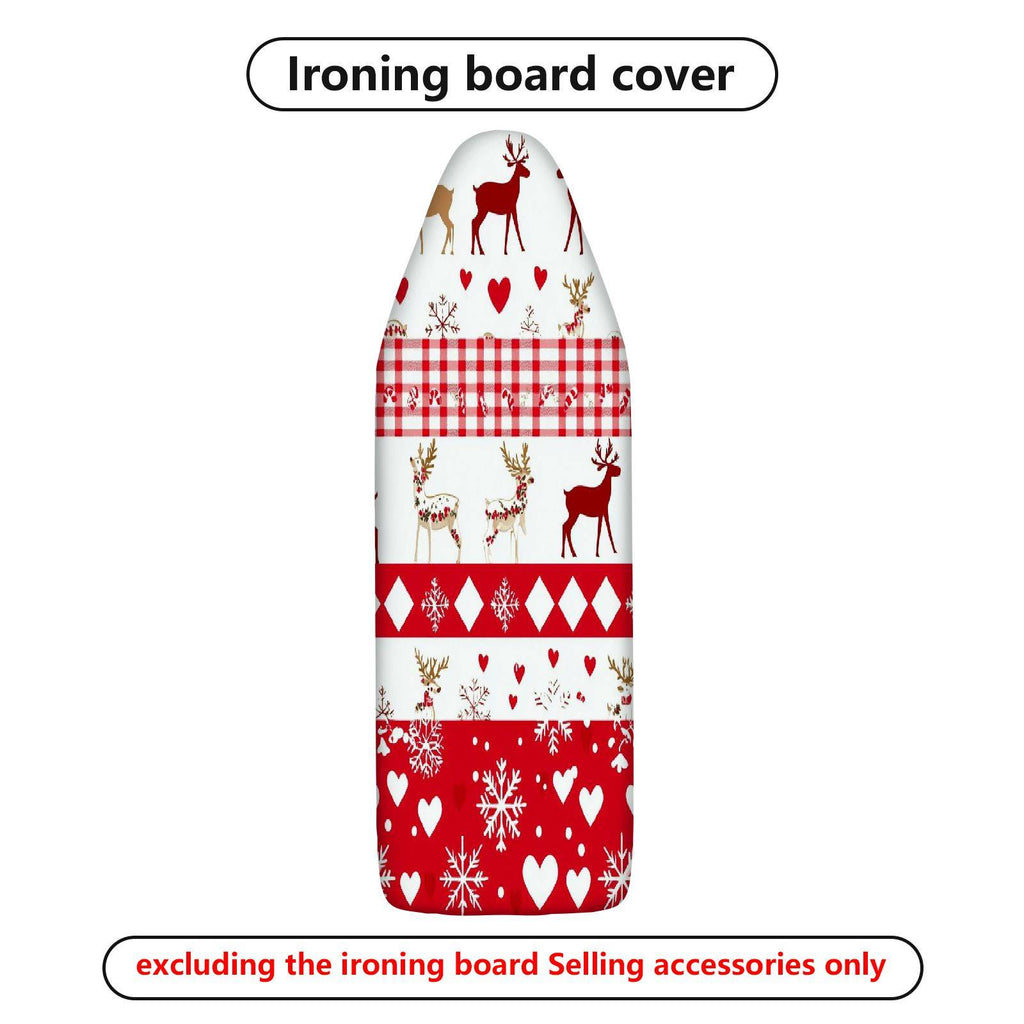 1-Piece Reindeer Snowflake Heart  Ironing Board Cover, Universal Size, Without Board