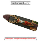 1-Piece Festive Reindeer Christmas  Ironing Board Cover, Universal Size, Without Board