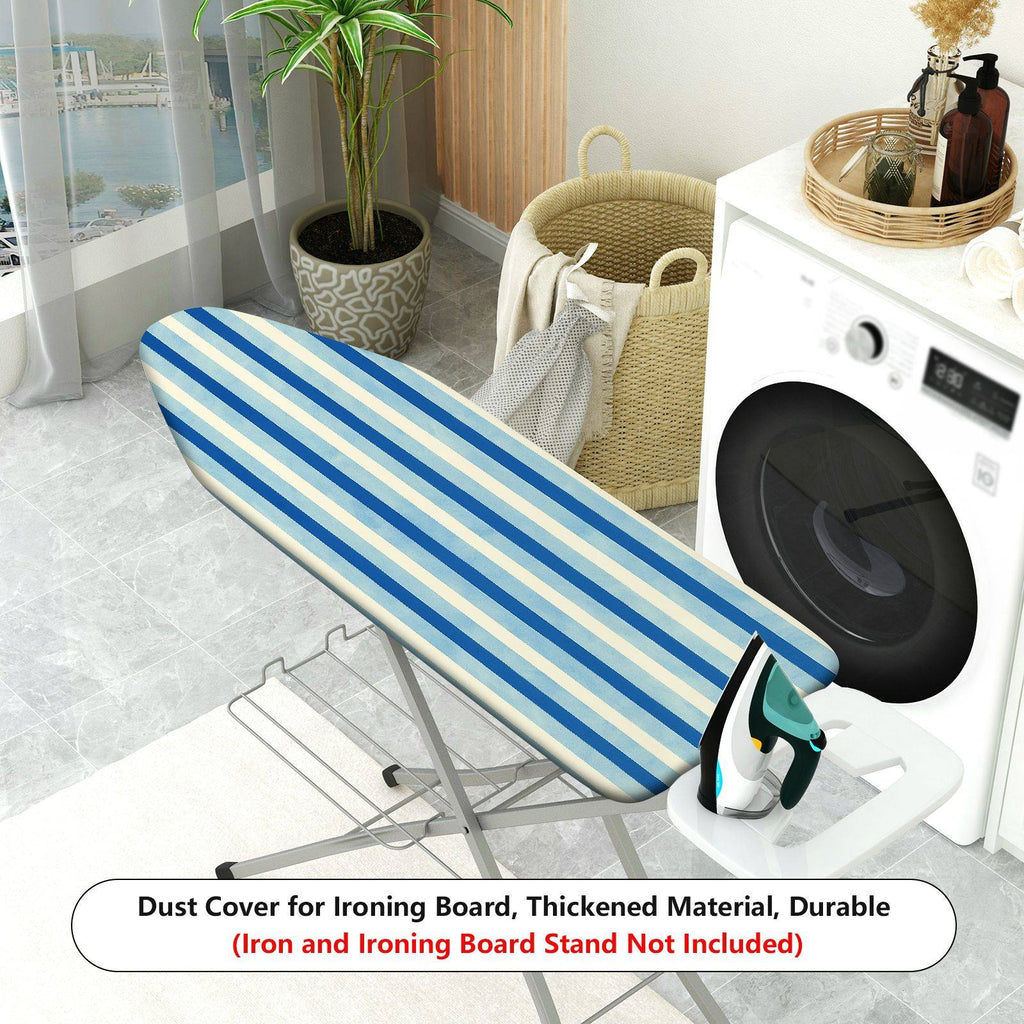 1-Piece Blue Striped Pattern Simple Style Classic  Ironing Board Cover, Universal Size, Without Board