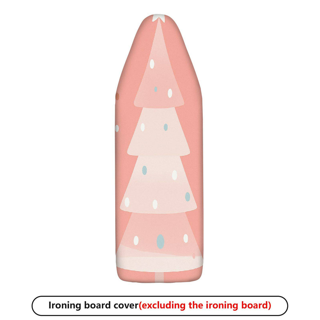 1-Piece Christmas Tree Pink Polka Dots  Ironing Board Cover, Universal Size, Without Board