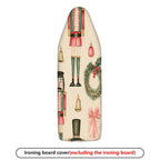 1-Piece Nutcracker Festive Christmas  Ironing Board Cover, Universal Size, Without Board
