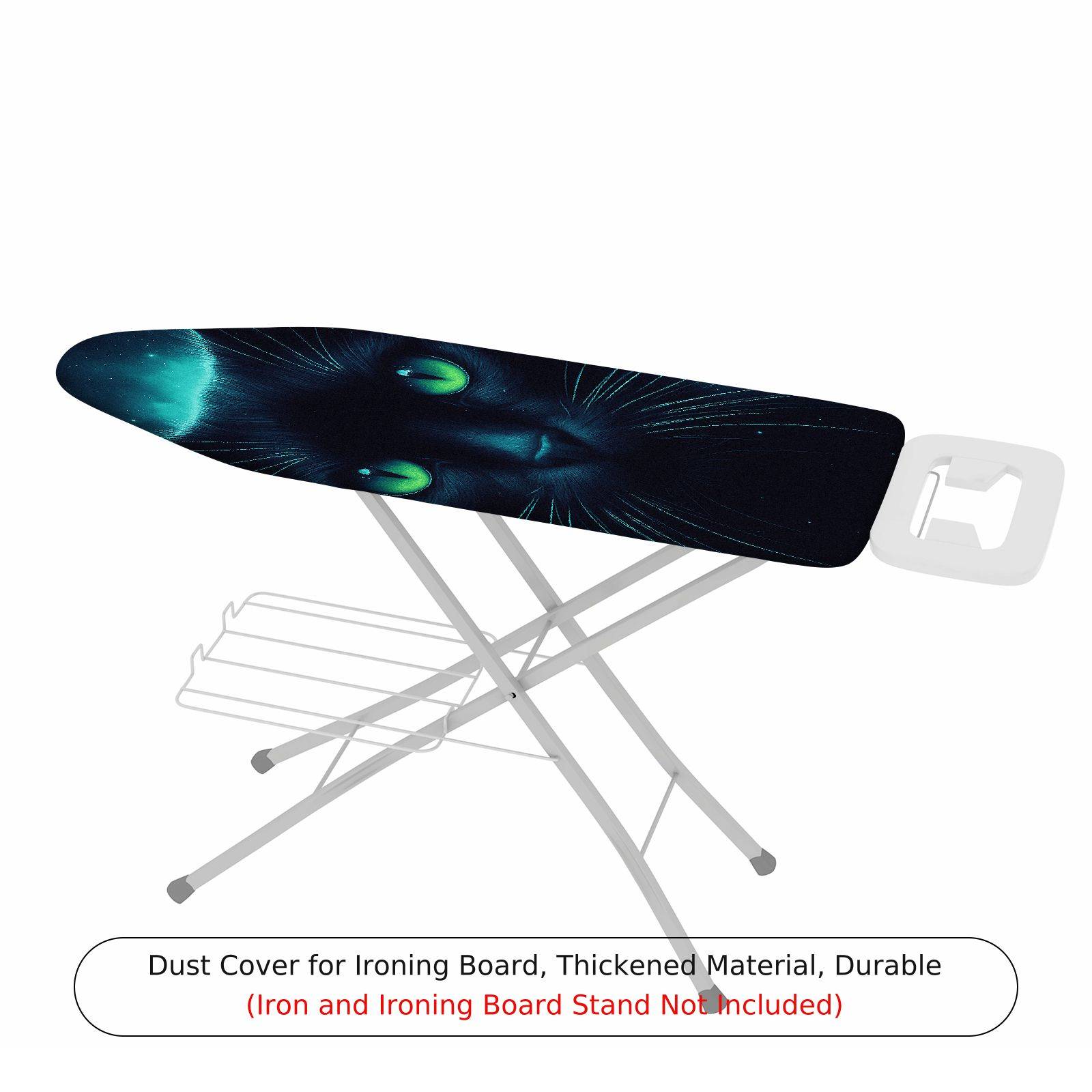 1-Piece Black Cat Moon Night  Ironing Board Cover, Universal Size, Without Board