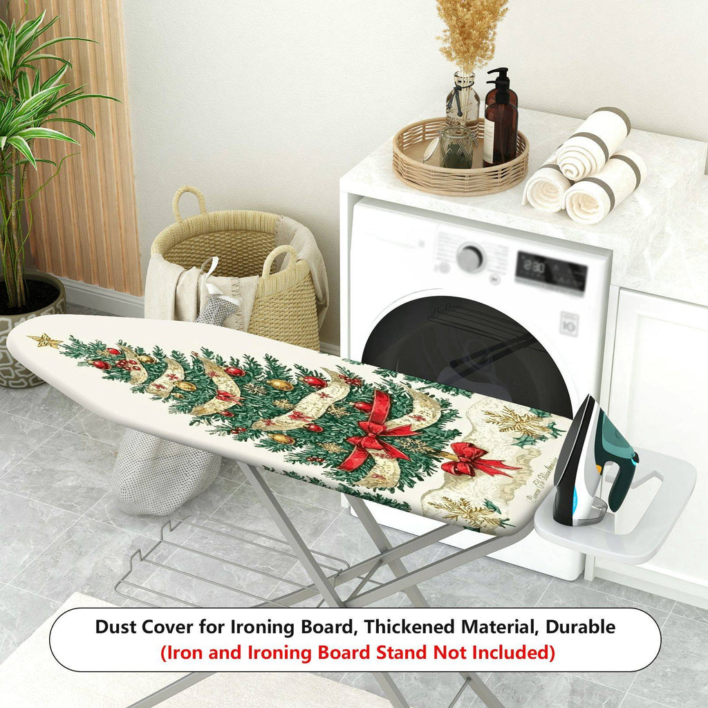 1-Piece Christmas Tree Festive Seasonal  Ironing Board Cover, Universal Size, Without Board