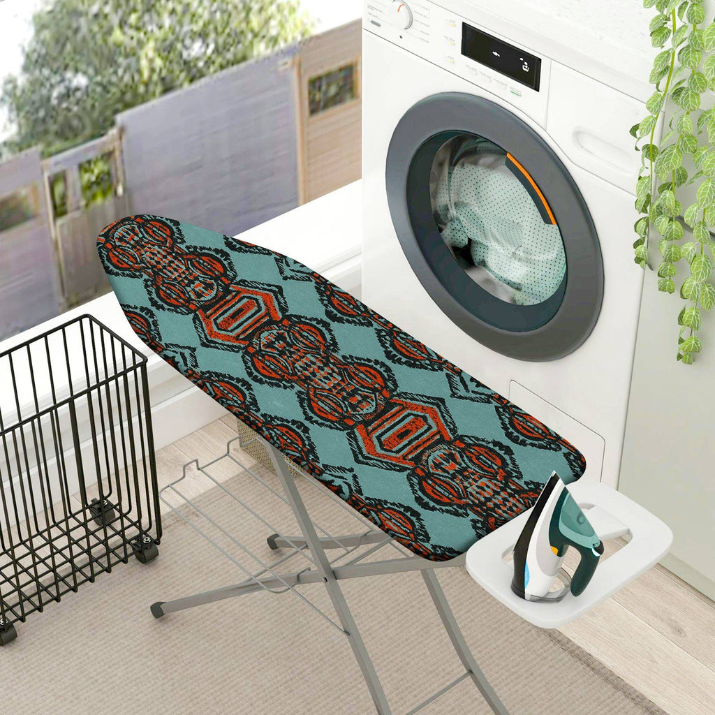 1-Piece Geometric Retro Tribal  Ironing Board Cover, Universal Size, Without Board
