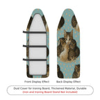 1-Piece Cat Animal Pattern Blue  Ironing Board Cover, Universal Size, Without Board