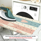 1-Piece Heart Striped Pattern Multicolor  Ironing Board Cover, Universal Size, Without Board