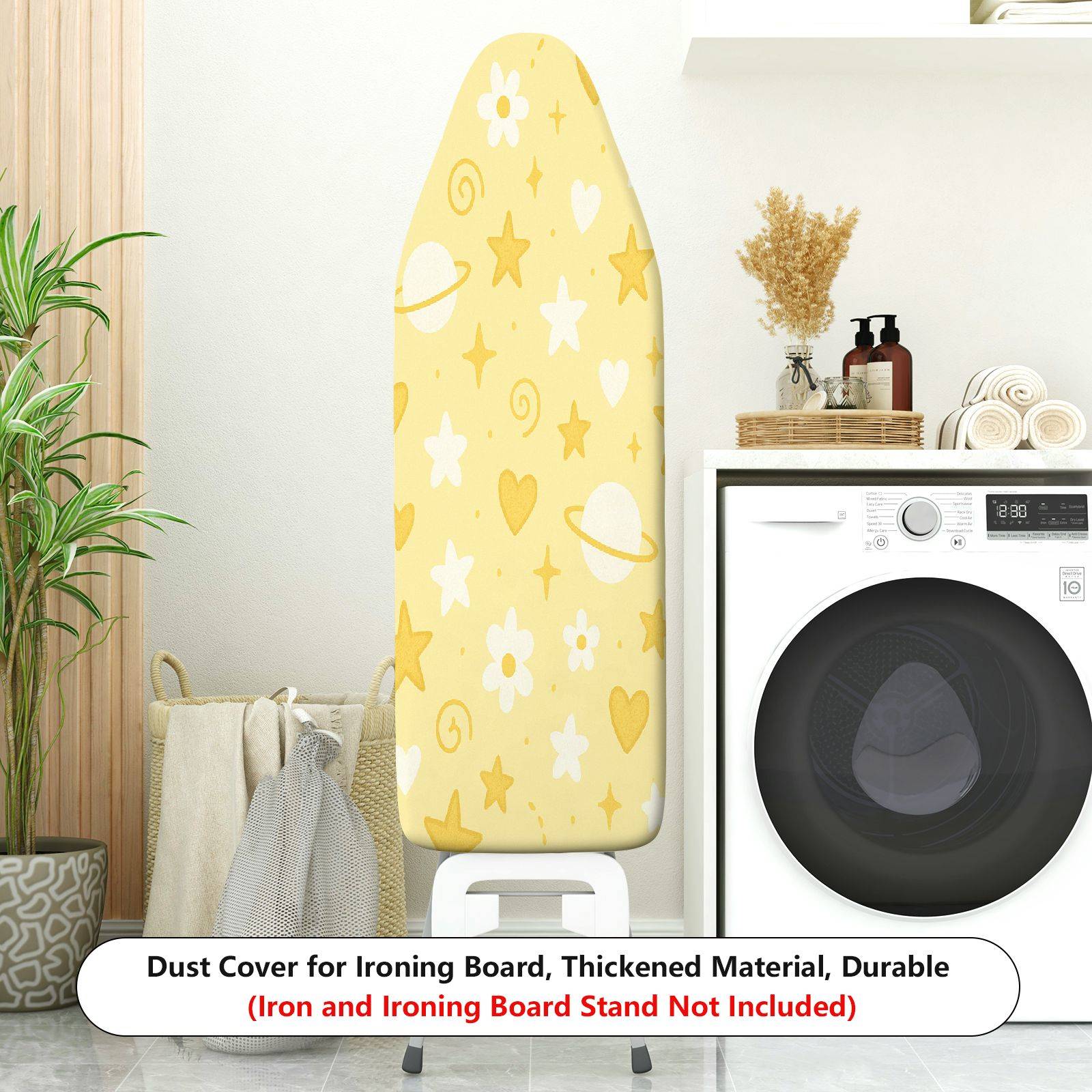 1-Piece Star Heart Planet  Ironing Board Cover, Universal Size, Without Board