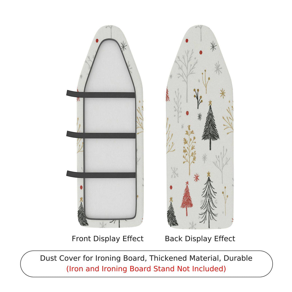 1-Piece Christmas Tree Snowflake Holiday  Ironing Board Cover, Universal Size, Without Board