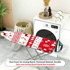 1-Piece Reindeer Snowflake Heart  Ironing Board Cover, Universal Size, Without Board