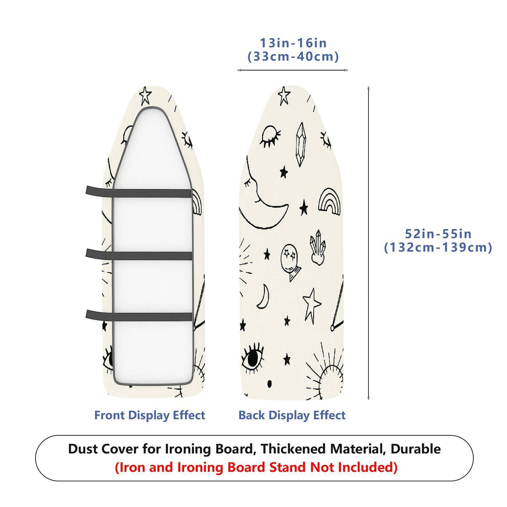 1-Piece Moon Stars Constellation  Ironing Board Cover, Universal Size, Without Board