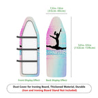 1-Piece Gymnastics Silhouette Star  Ironing Board Cover, Universal Size, Without Board