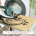 1-Piece Black Cat Abstract Artistic  Ironing Board Cover, Universal Size, Without Board