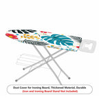 1-Piece Floral Tropical Leaf Pattern Colorful  Ironing Board Cover, Universal Size, Without Board