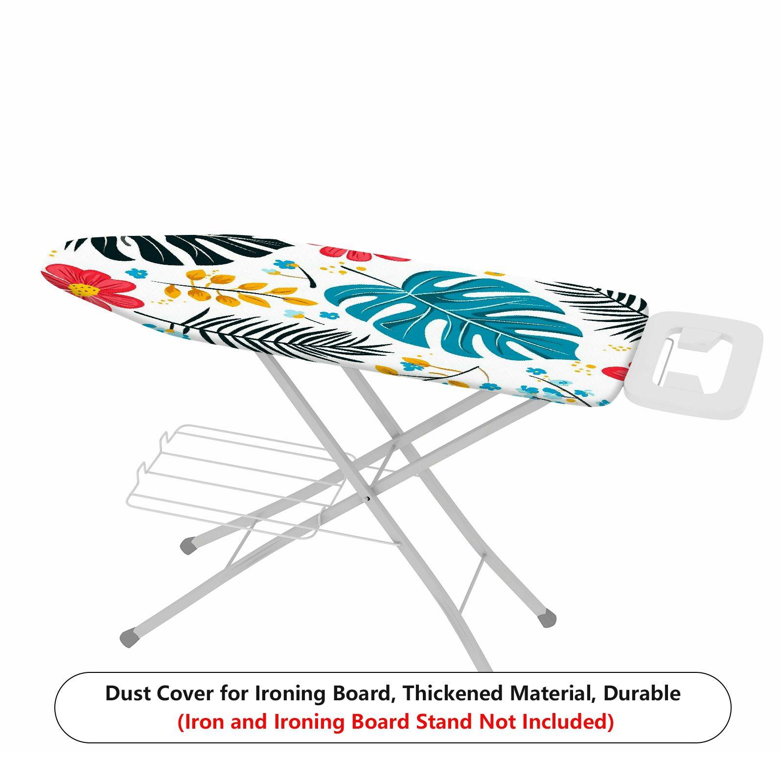 1-Piece Floral Tropical Leaf Pattern Colorful  Ironing Board Cover, Universal Size, Without Board