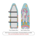 1-Piece Unicorn Rainbow Stars  Ironing Board Cover, Universal Size, Without Board