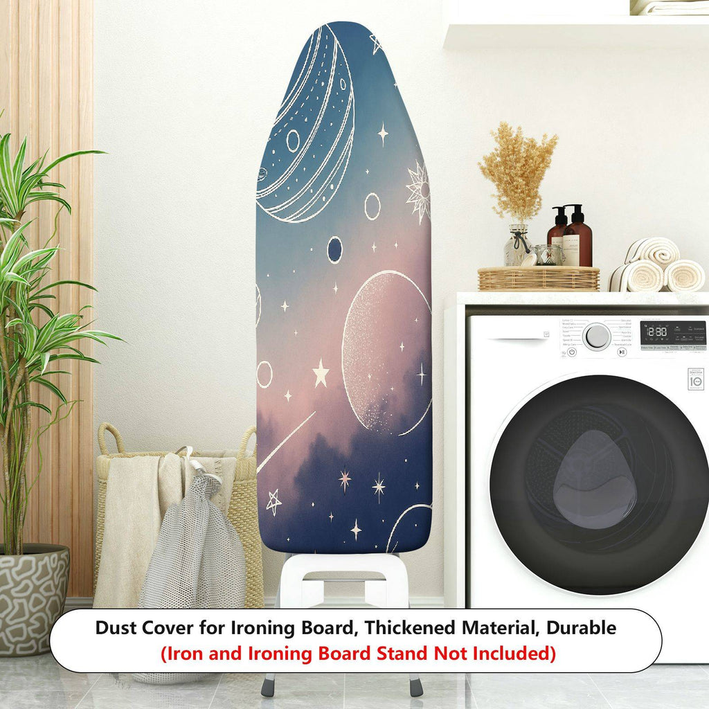 1-Piece Galaxy Planet Star  Ironing Board Cover, Universal Size, Without Board
