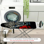 1-Piece Leopard Rose Animal  Ironing Board Cover, Universal Size, Without Board