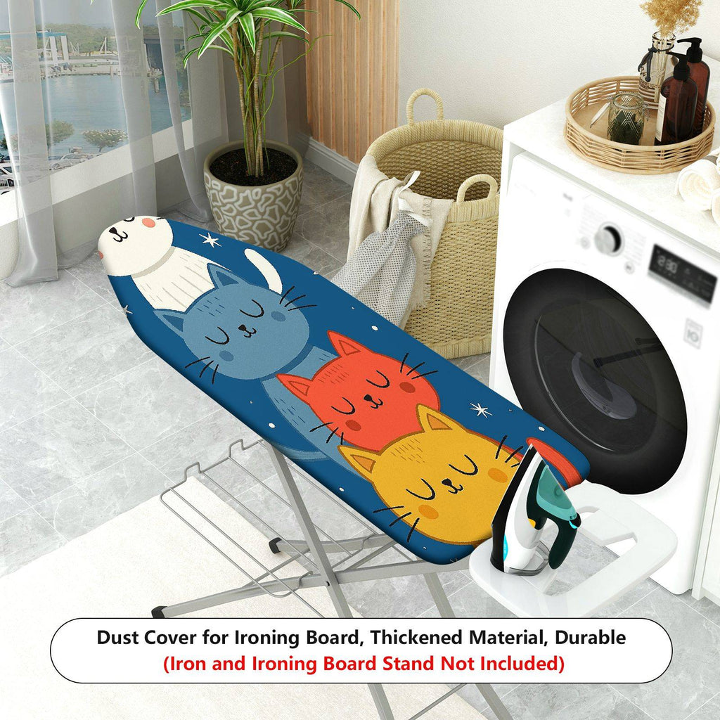 1-Piece Cat Starry Night  Ironing Board Cover, Universal Size, Without Board