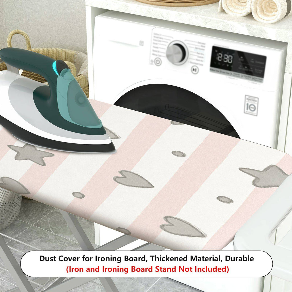 1-Piece Stripes Stars Hearts  Ironing Board Cover, Universal Size, Without Board