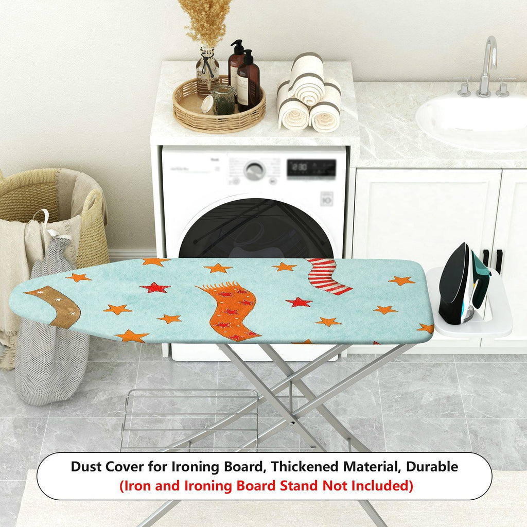 1-Piece Star Ribbon Pattern  Ironing Board Cover, Universal Size, Without Board
