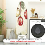 1-Piece Christmas Ornaments Pine Tree Snowfall  Ironing Board Cover, Universal Size, Without Board