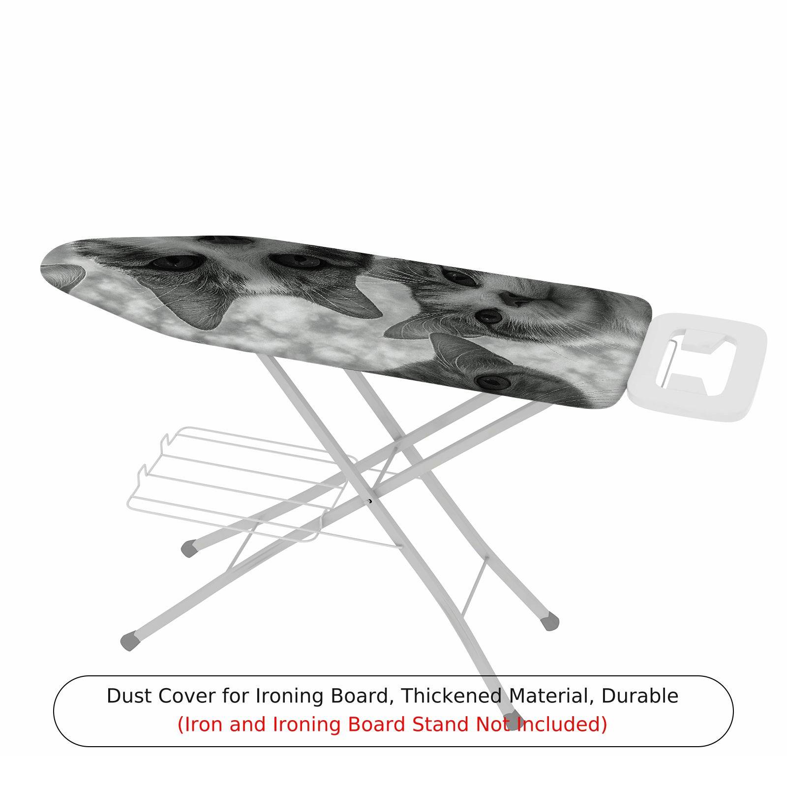 1-Piece Cat Face Animal Print Feline Pattern  Ironing Board Cover, Universal Size, Without Board