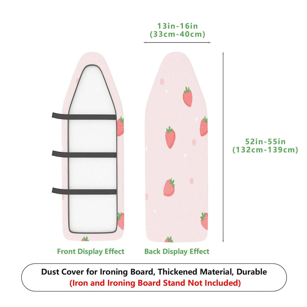 1-Piece Strawberry Pink Cute  Ironing Board Cover, Universal Size, Without Board