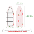 1-Piece Strawberry Pink Cute  Ironing Board Cover, Universal Size, Without Board