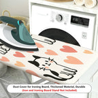 1-Piece Cute Cat Heart Pattern  Ironing Board Cover, Universal Size, Without Board