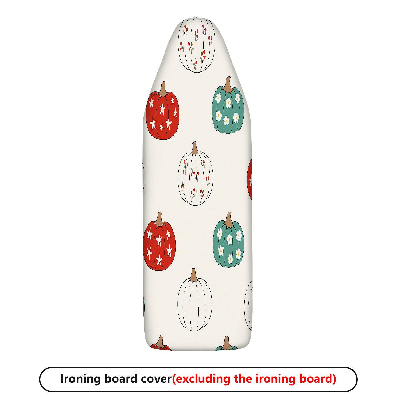 1-Piece Pumpkin Floral Star  Ironing Board Cover, Universal Size, Without Board