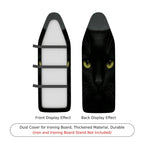 1-Piece Black Cat Eyes Halloween Animal  Ironing Board Cover, Universal Size, Without Board