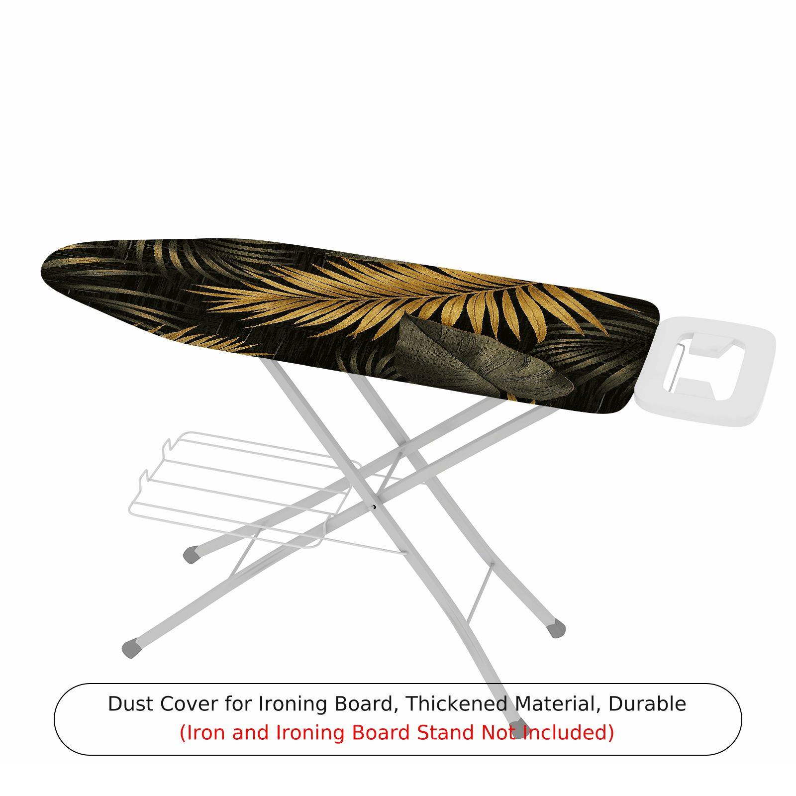 1-Piece Tropical Leaf Exotic Jungle  Ironing Board Cover, Universal Size, Without Board