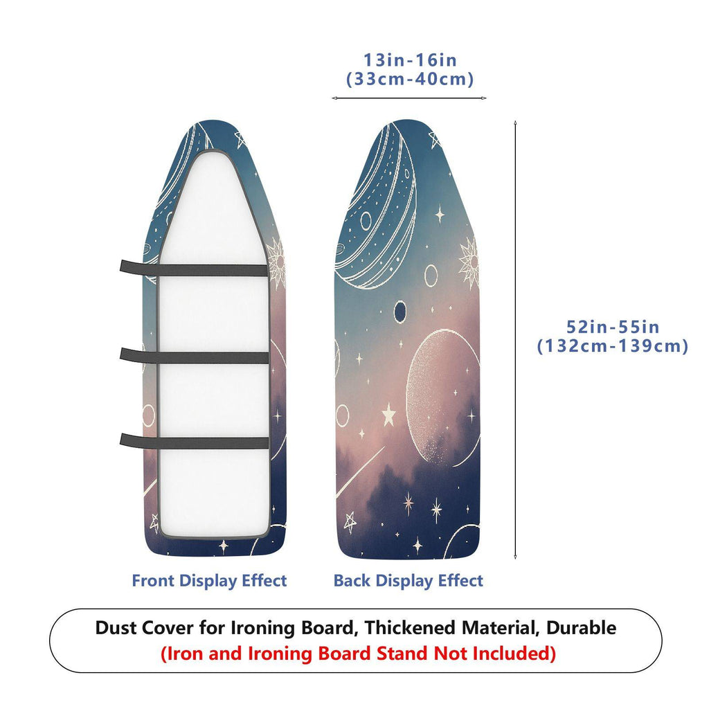 1-Piece Galaxy Planet Star  Ironing Board Cover, Universal Size, Without Board