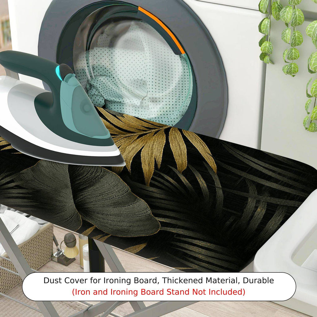 1-Piece Tropical Leaves Print Nature  Ironing Board Cover, Universal Size, Without Board