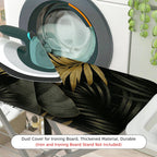 1-Piece Tropical Leaves Print Nature  Ironing Board Cover, Universal Size, Without Board