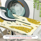 1-Piece Tropical Jungle Animal Leopard  Ironing Board Cover, Universal Size, Without Board