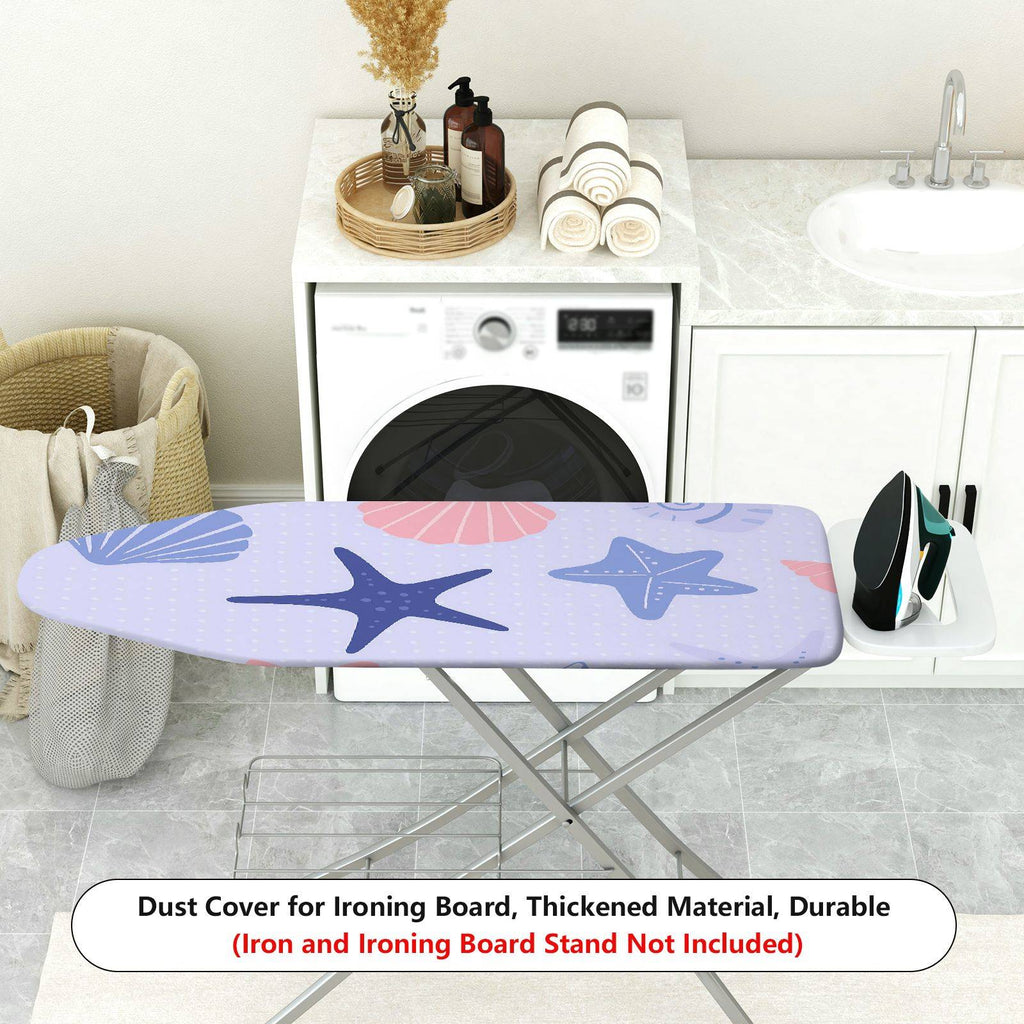1-Piece Starfish Shell Nautical  Ironing Board Cover, Universal Size, Without Board