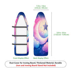 1-Piece Moon Star Cloud  Ironing Board Cover, Universal Size, Without Board