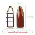 1-Piece Retro Stripes Abstract  Ironing Board Cover, Universal Size, Without Board