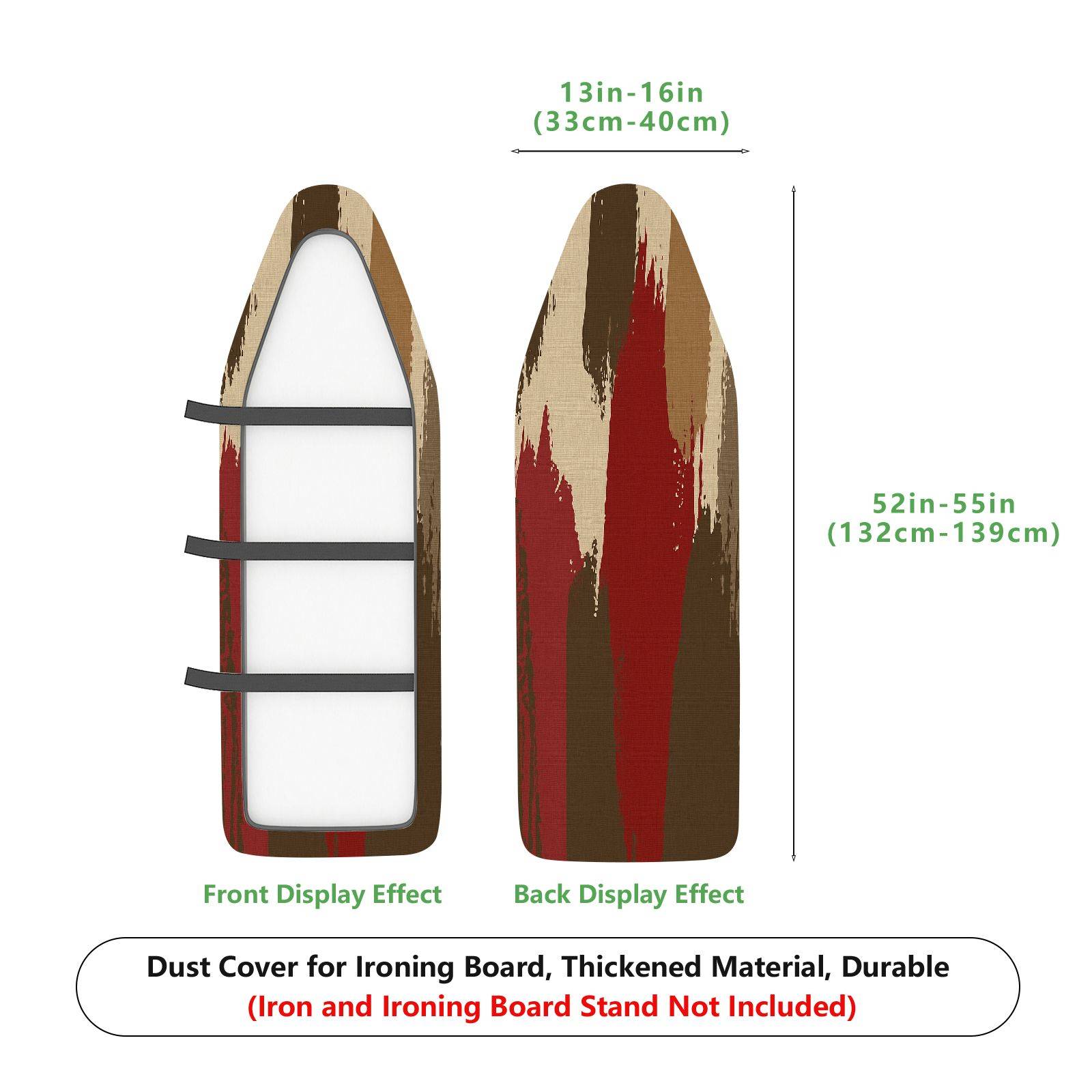 1-Piece Retro Stripes Abstract  Ironing Board Cover, Universal Size, Without Board