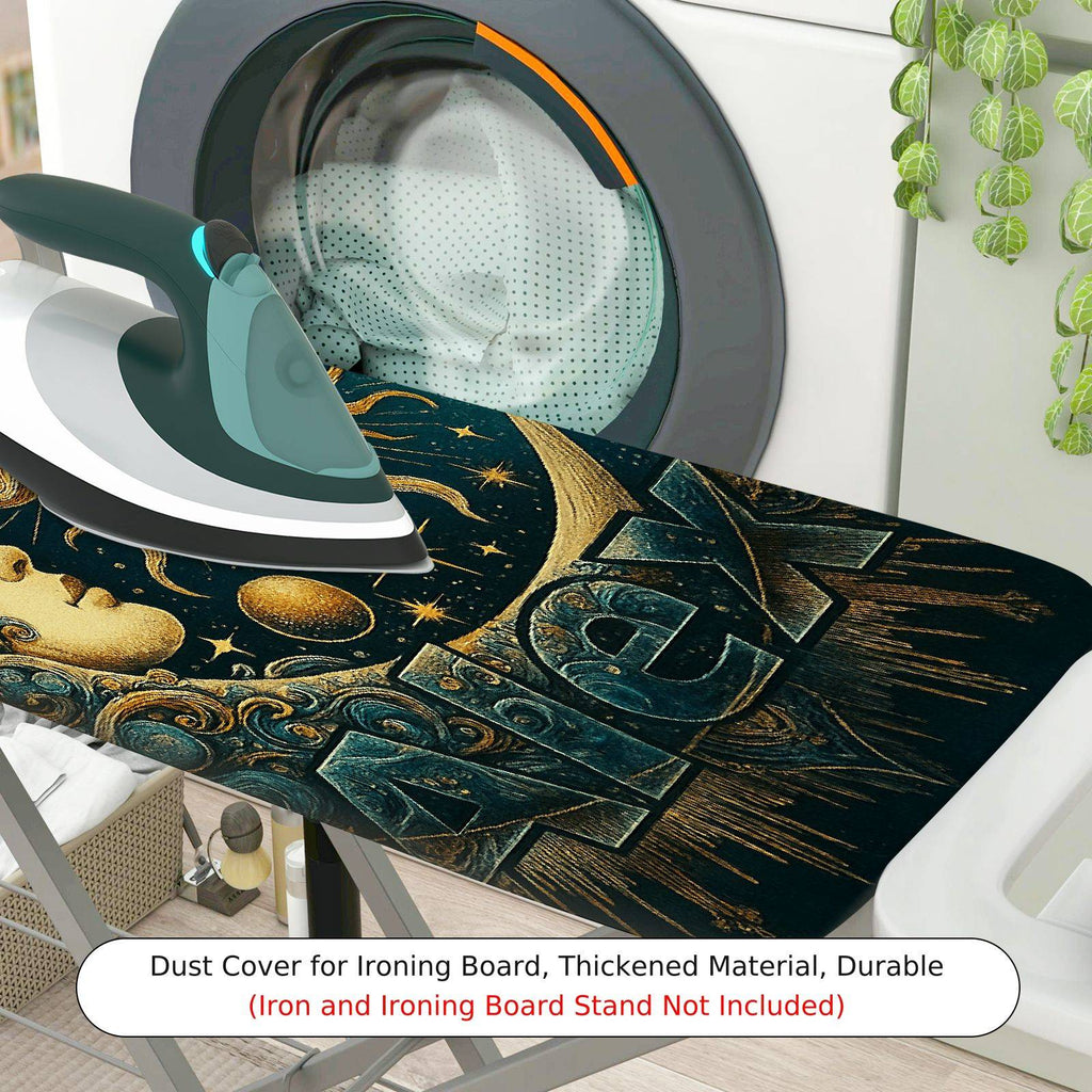 1-Piece Sun Moon Stars  Ironing Board Cover, Universal Size, Without Board