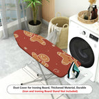 1-Piece Gingerbread Christmas Holiday  Ironing Board Cover, Universal Size, Without Board