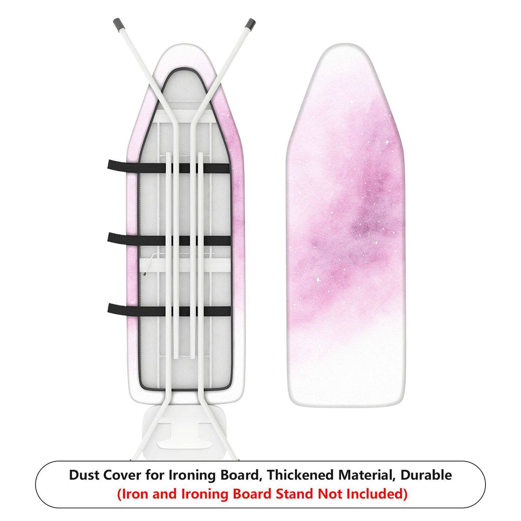 1-Piece Pink Galaxy Starry  Ironing Board Cover, Universal Size, Without Board