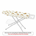 1-Piece Christmas Reindeer Snowflakes  Ironing Board Cover, Universal Size, Without Board