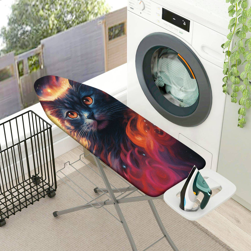 1-Piece Cat Galaxy Stars  Ironing Board Cover, Universal Size, Without Board