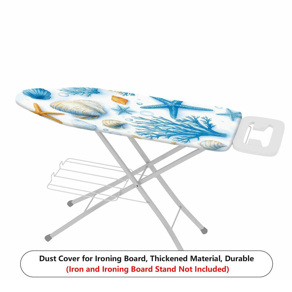 1-Piece seashell coral starfish  Ironing Board Cover, Universal Size, Without Board