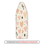 1-Piece Heart Star Abstract  Ironing Board Cover, Universal Size, Without Board