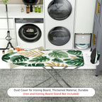 1-Piece Tropical Leaf Green  Ironing Board Cover, Universal Size, Without Board