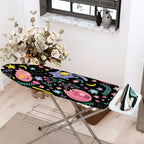 1-Piece Cat Floral Night  Ironing Board Cover, Universal Size, Without Board